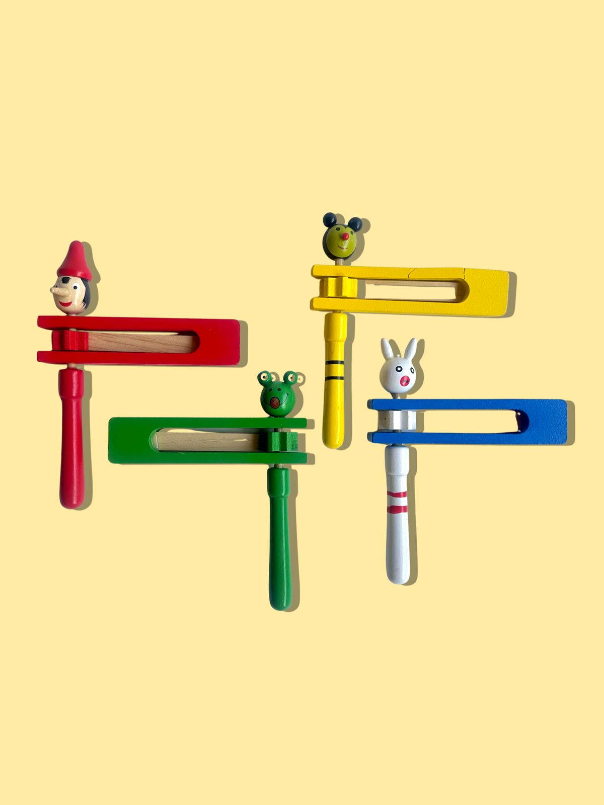 Wooden Helicopter Rattle