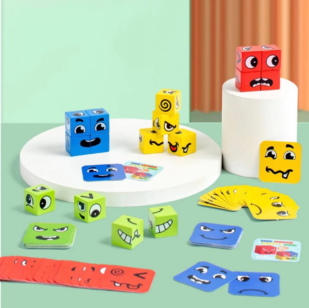 Face Expression Puzzle Cube
