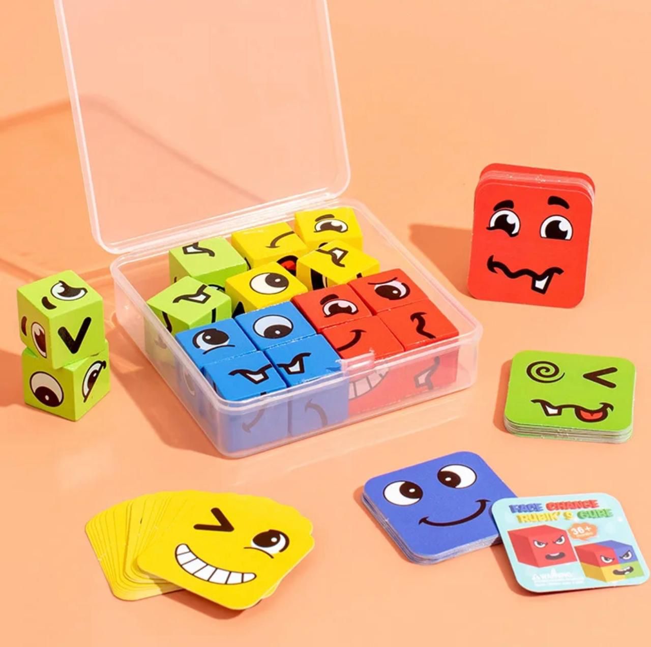 Face Expression Puzzle Cube