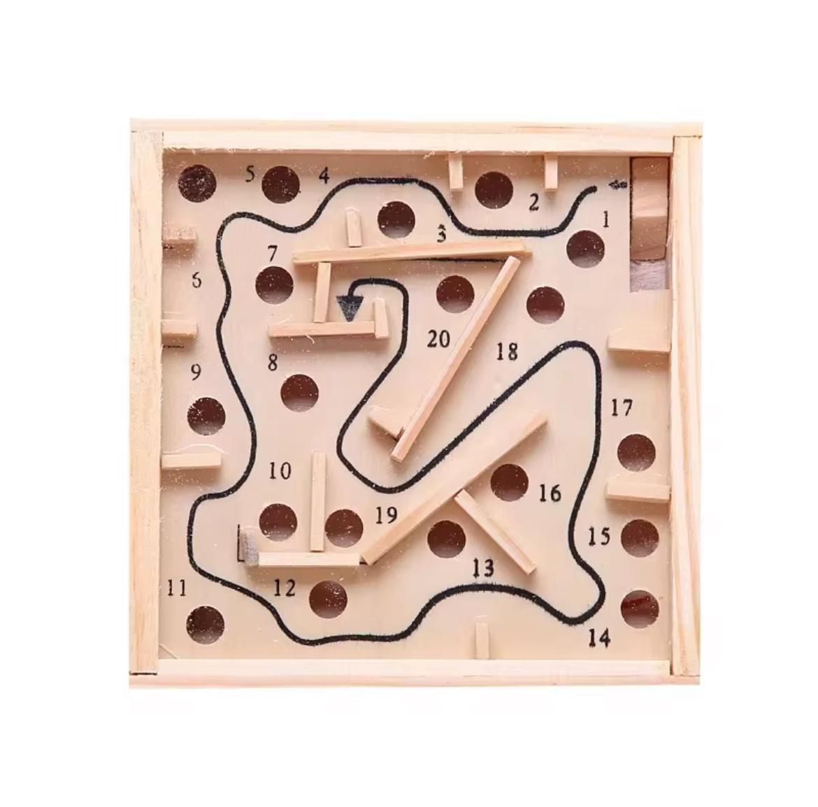 Wooden Labyrinth Maze Game