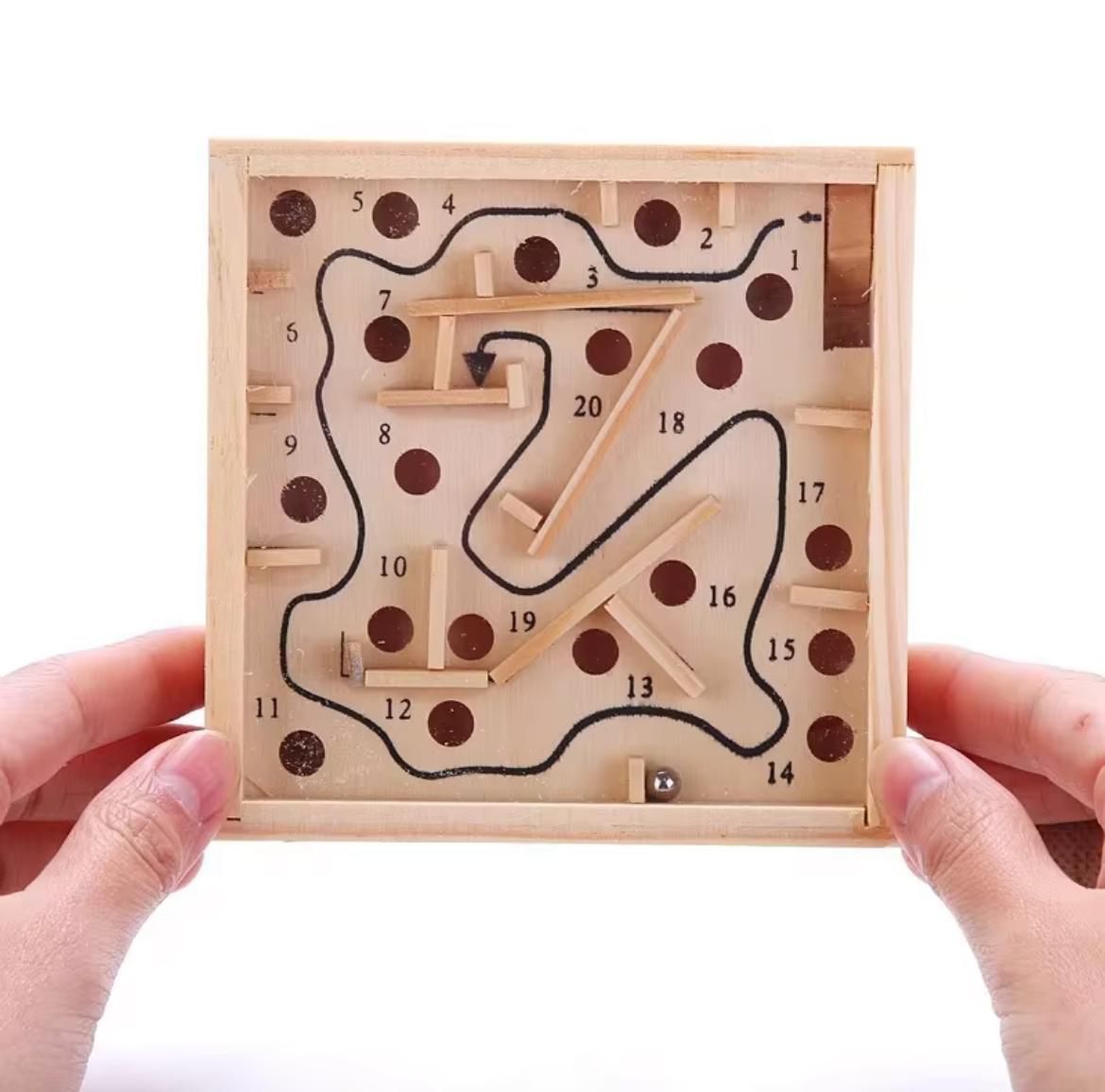 Wooden Labyrinth Maze Game