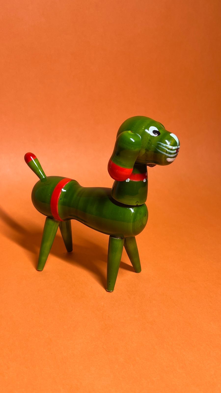 Handcrafted Wooden Dog Figurine 