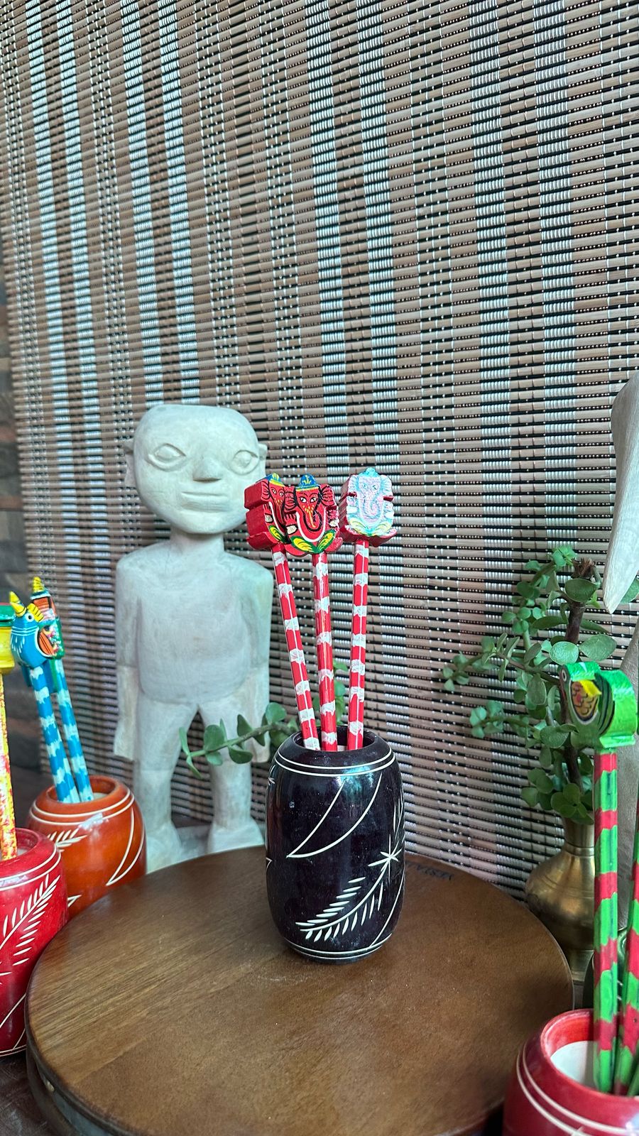 Ganesha Ji Topper Wooden Pencil