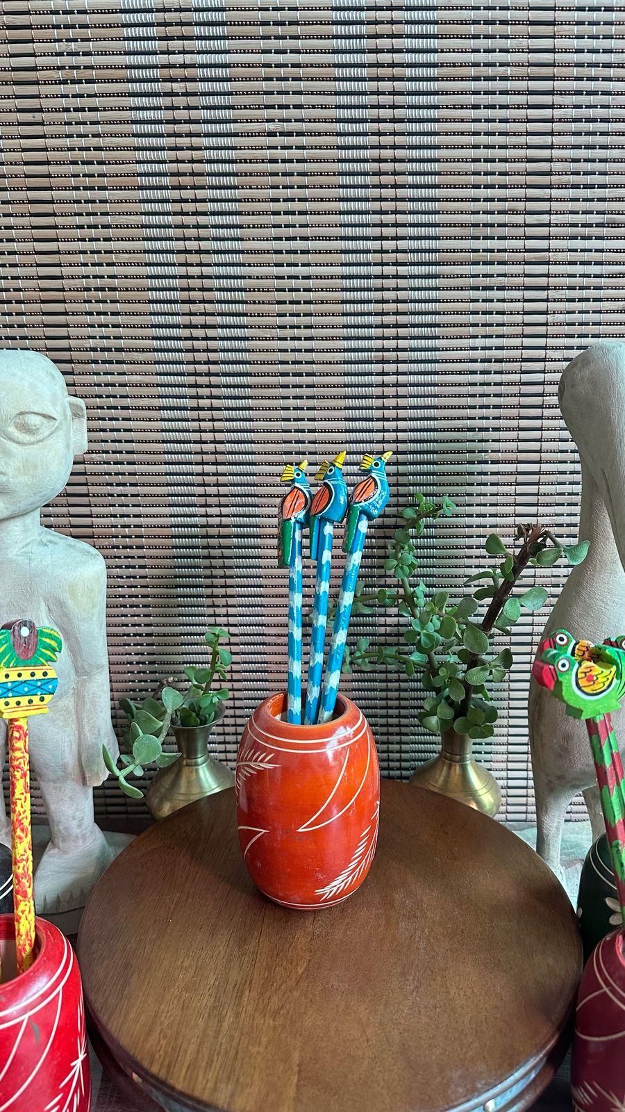 Peacock topper wooden pencil