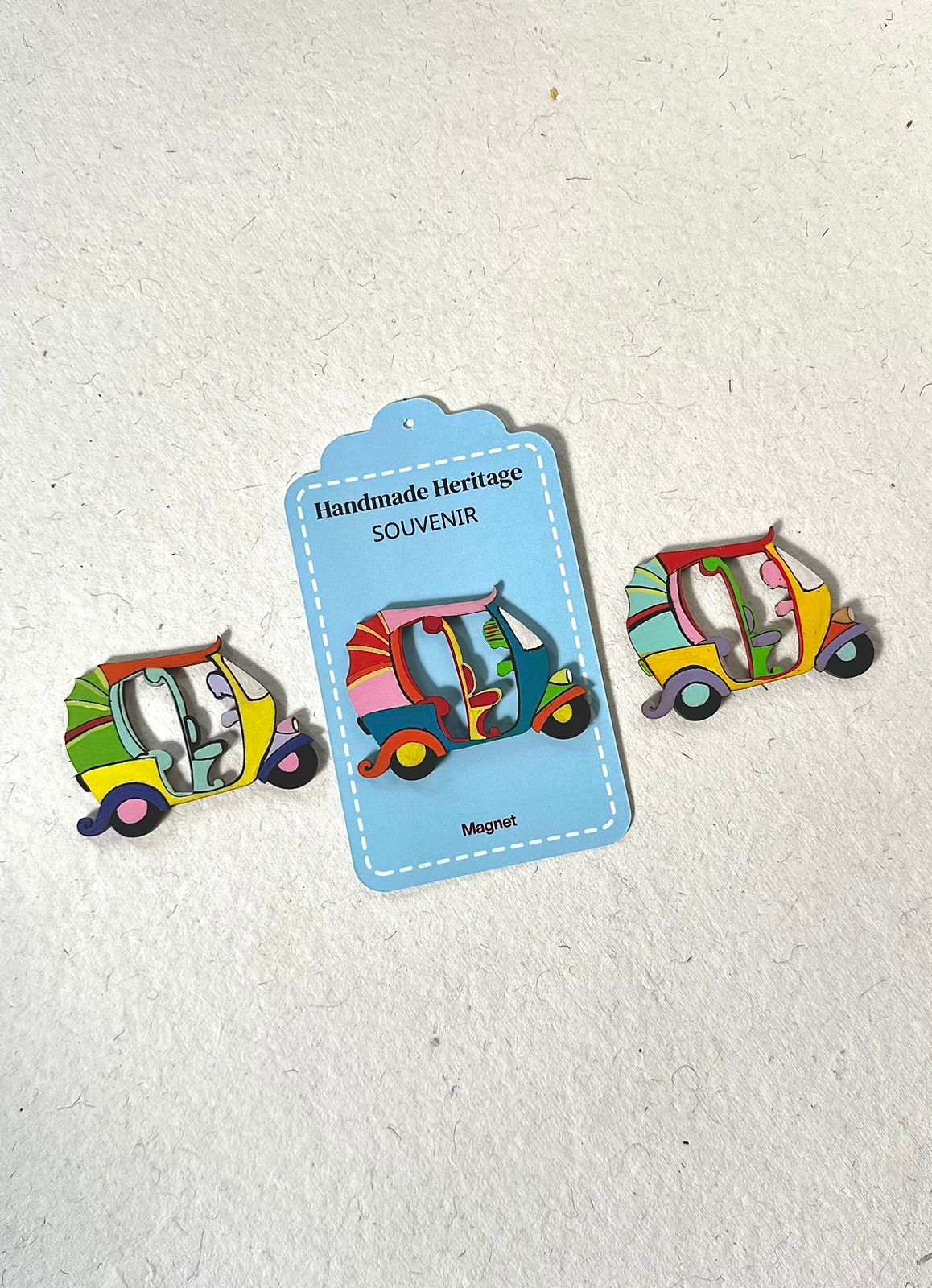 Auto Rickshaw Fridge Magnet (Indian)