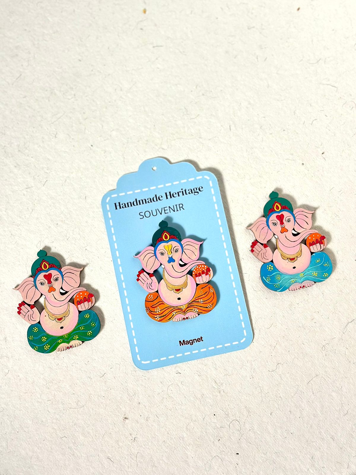 Ganesh Fridge Magnet (Green)