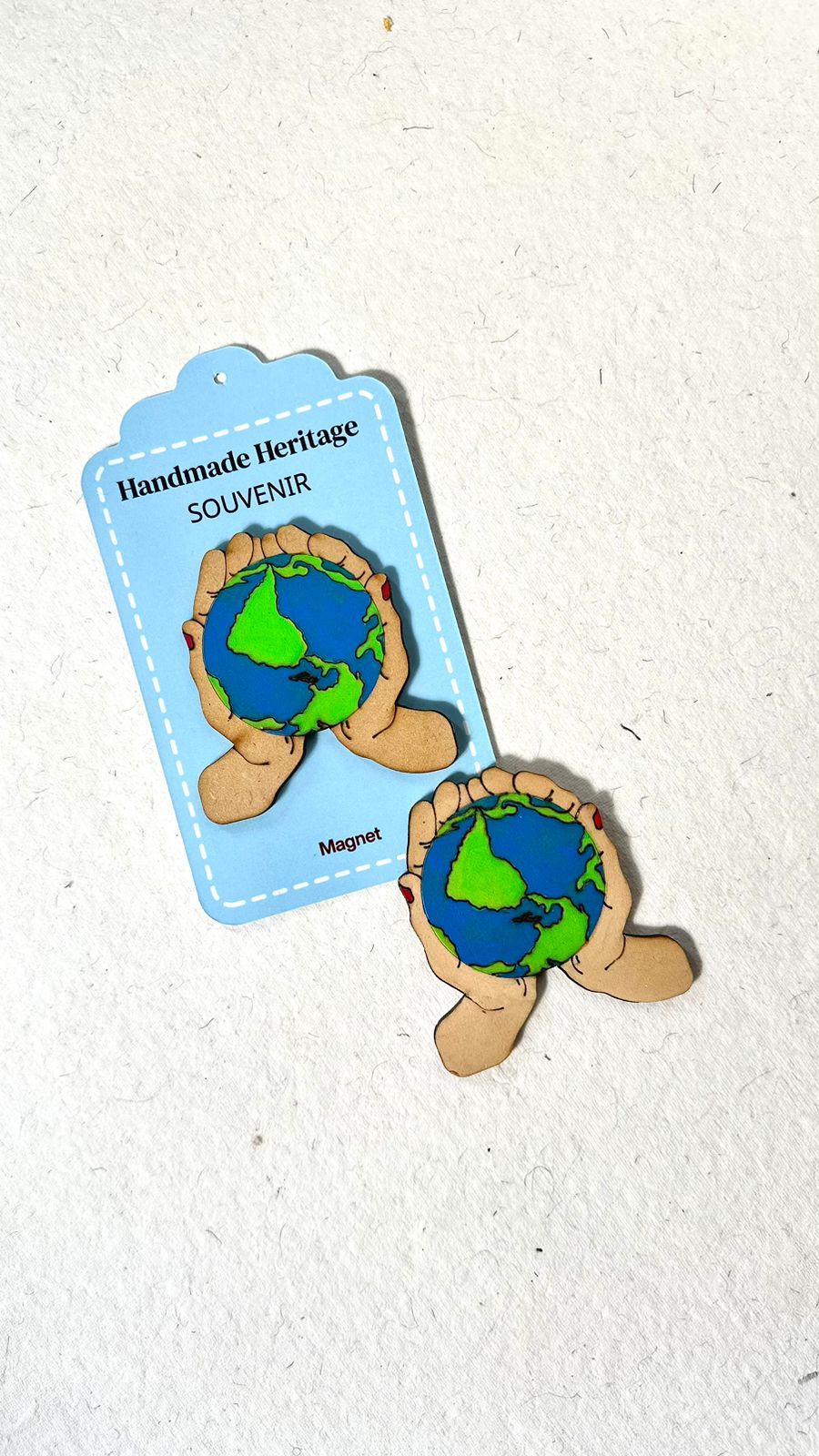 Earth in Palms (Save Earth) Fridge Magnet