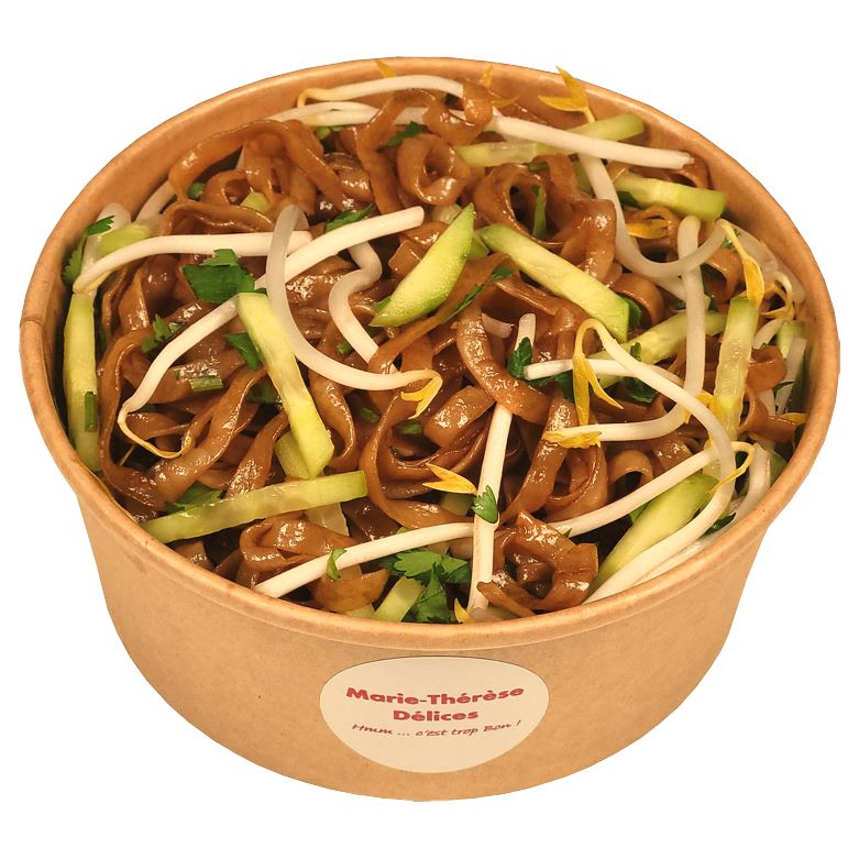 Nouilles sautées pesco-végétariennes pour menu