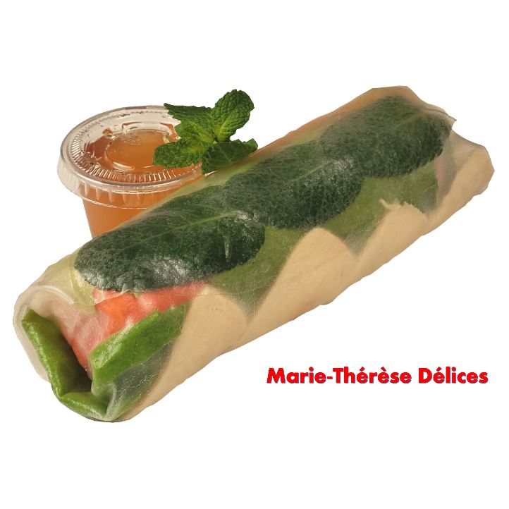 Rouleau de printemps au volaille pour menu