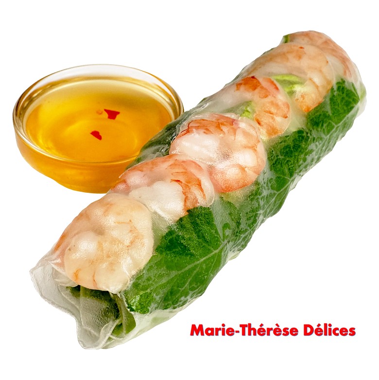 Rouleau de printemps aux crevettes pour menu