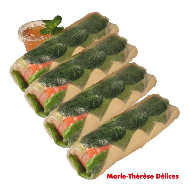 4 Rouleaux de Printemps au Volaille + Sauce