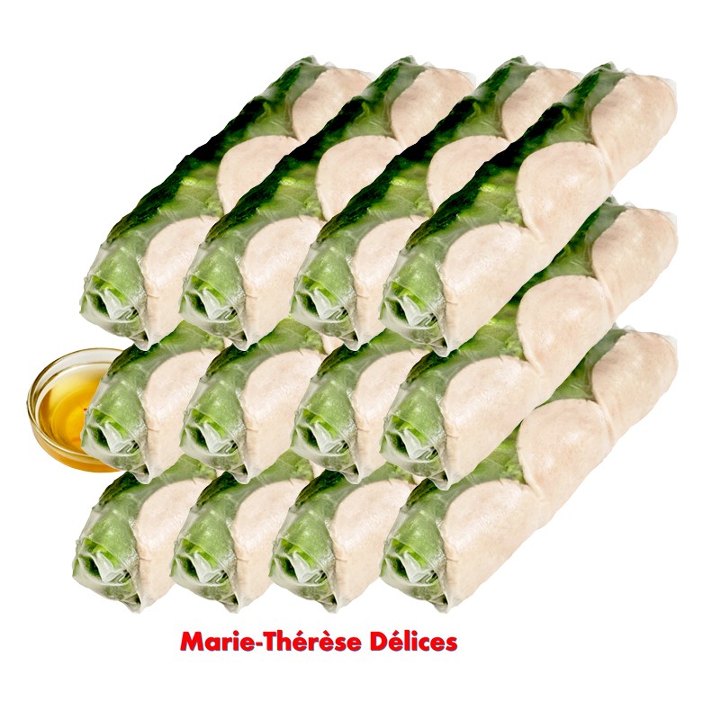 12 Rouleaux de Printemps au Porc + Sauce