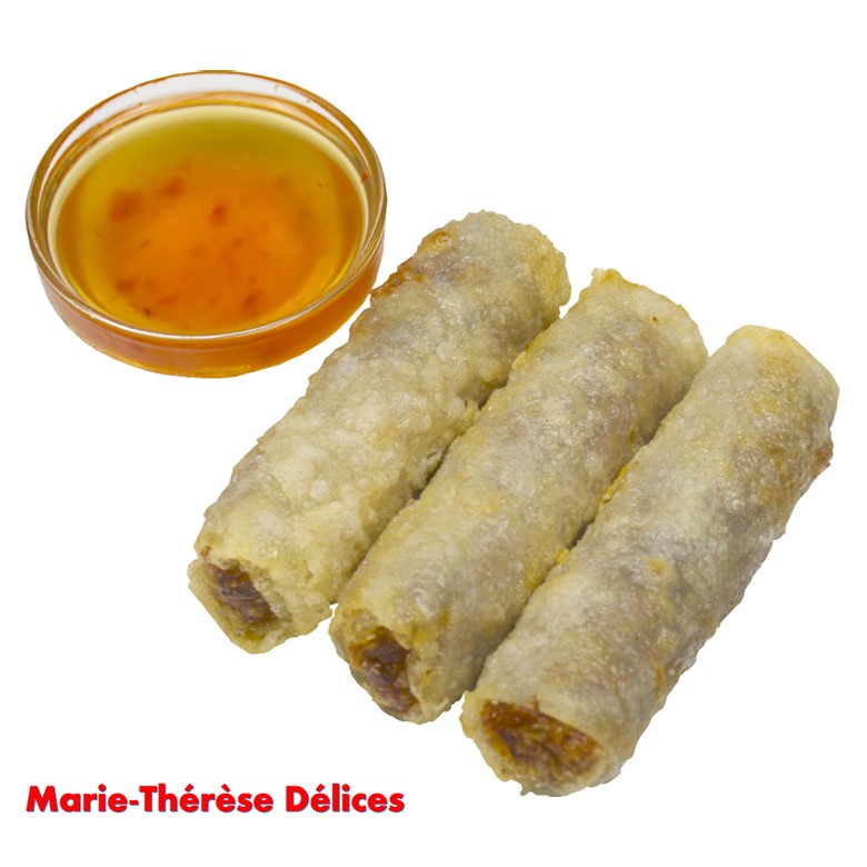 Boite de 3 nems aux légumes + sauce pour menu