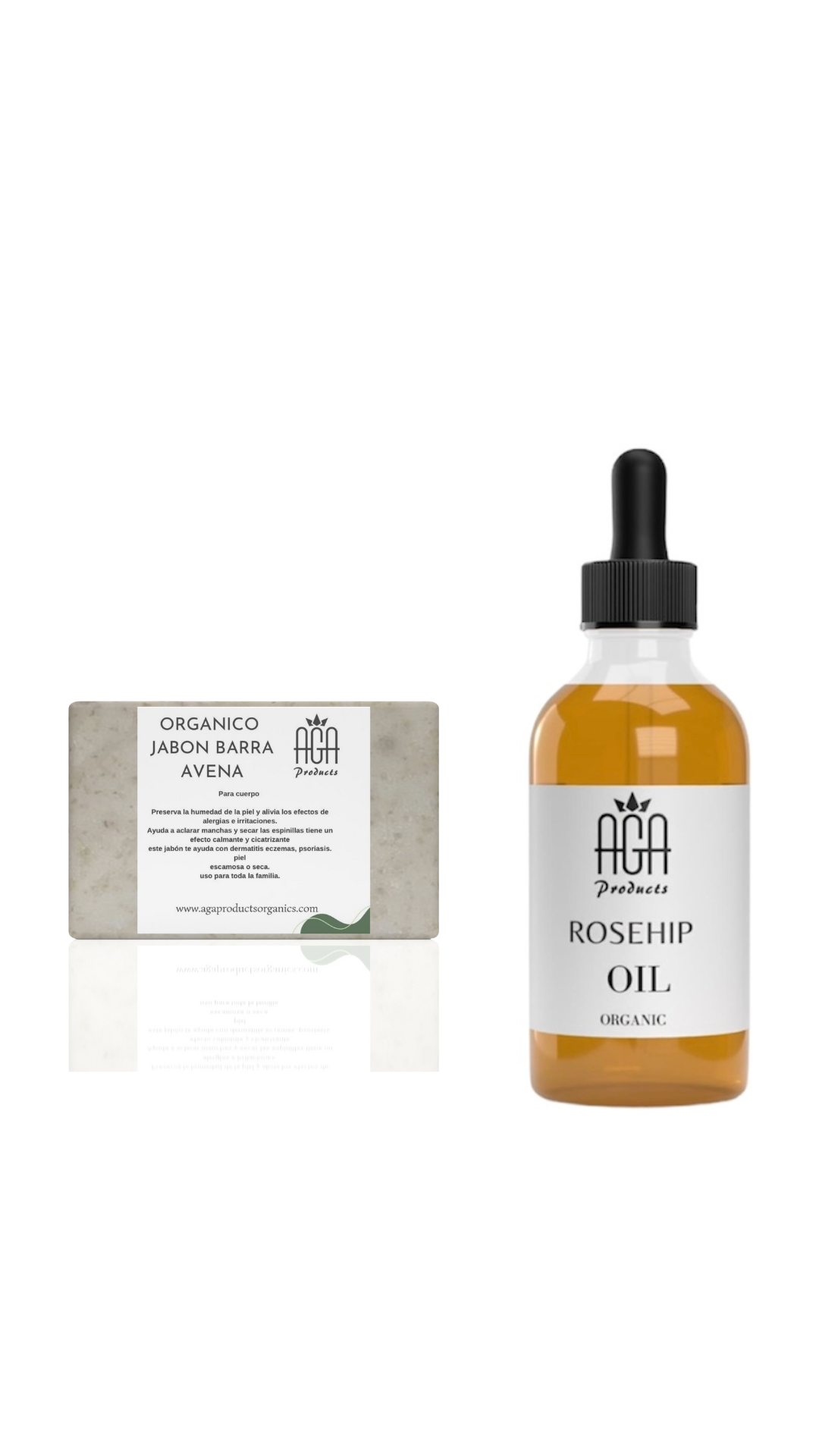 Jabón de avena y aceite de Rosa mosqueta
