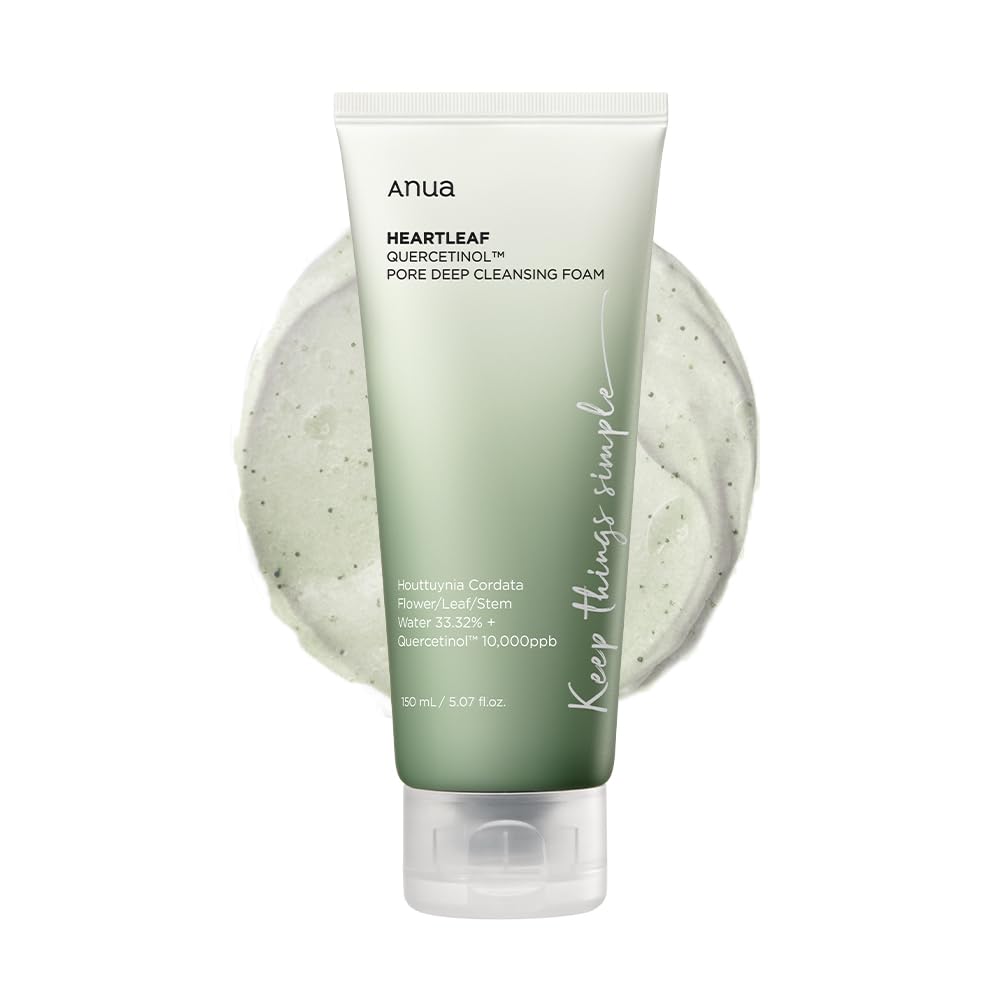 ANUA Heartleaf Quercetinol Pore Deep Cleansing Foam, Facial Cleanser