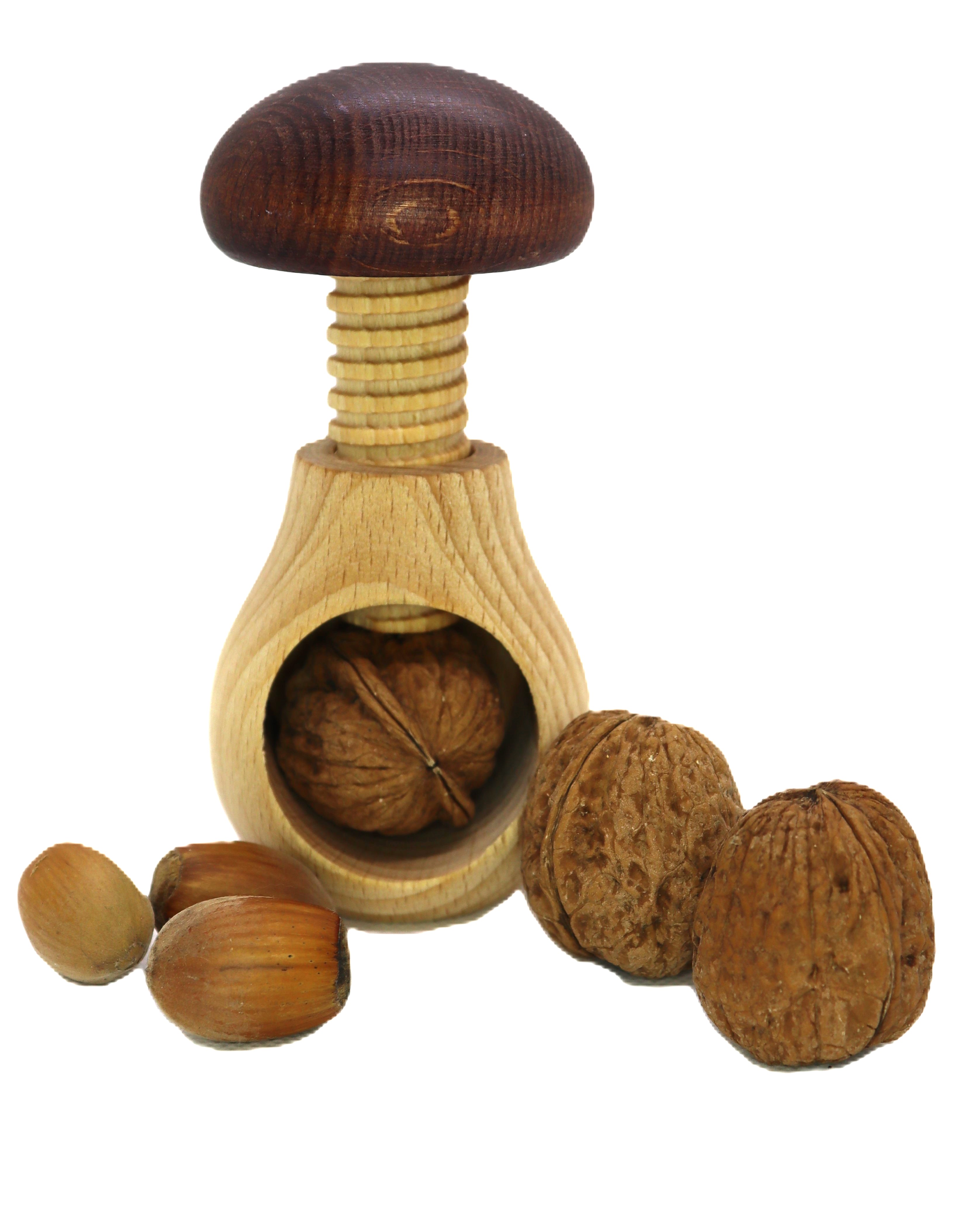 Casse-noix Champignon en bois
