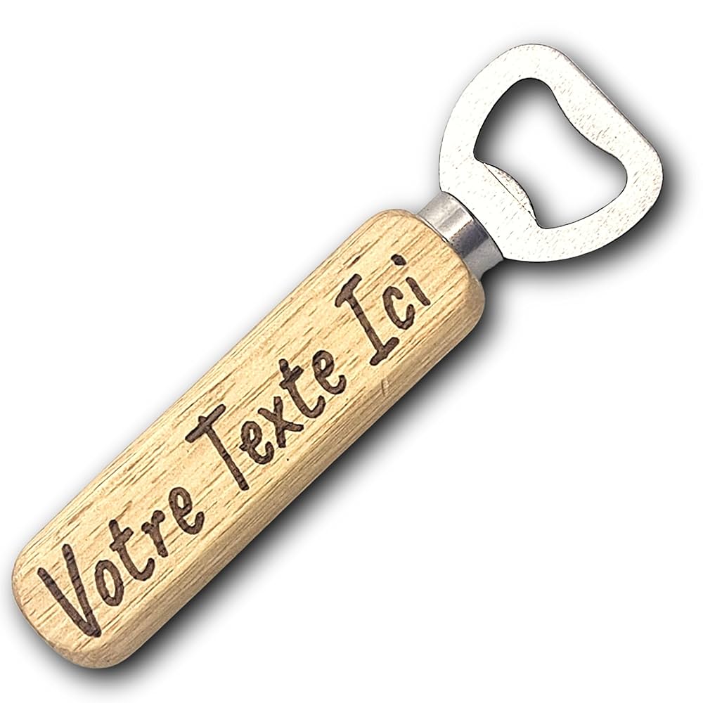 Décapsuleur en bois personnalisable
