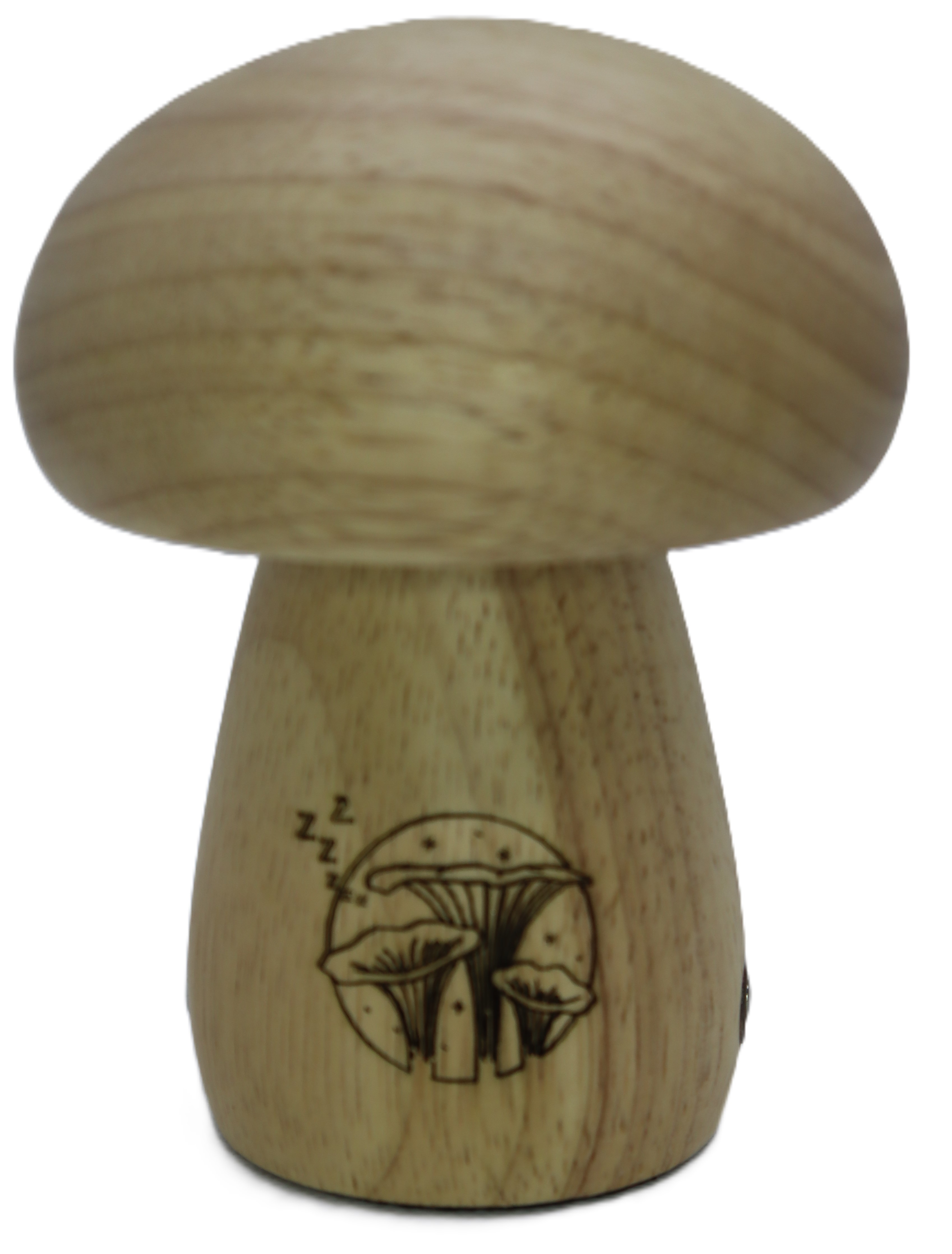 Lampe champignon en bois