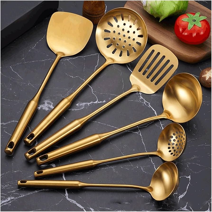 Golden Kitchen Utensil Set