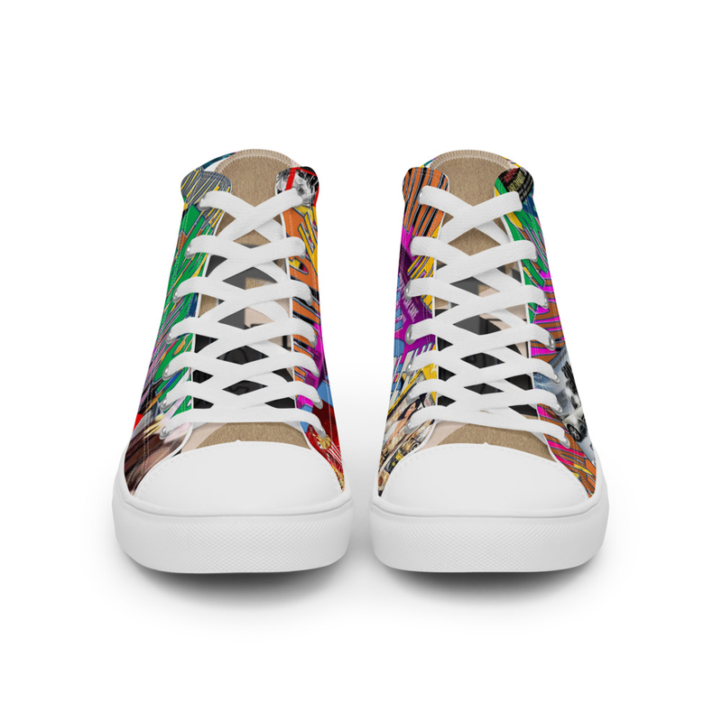 Men’s high top canvas shoes