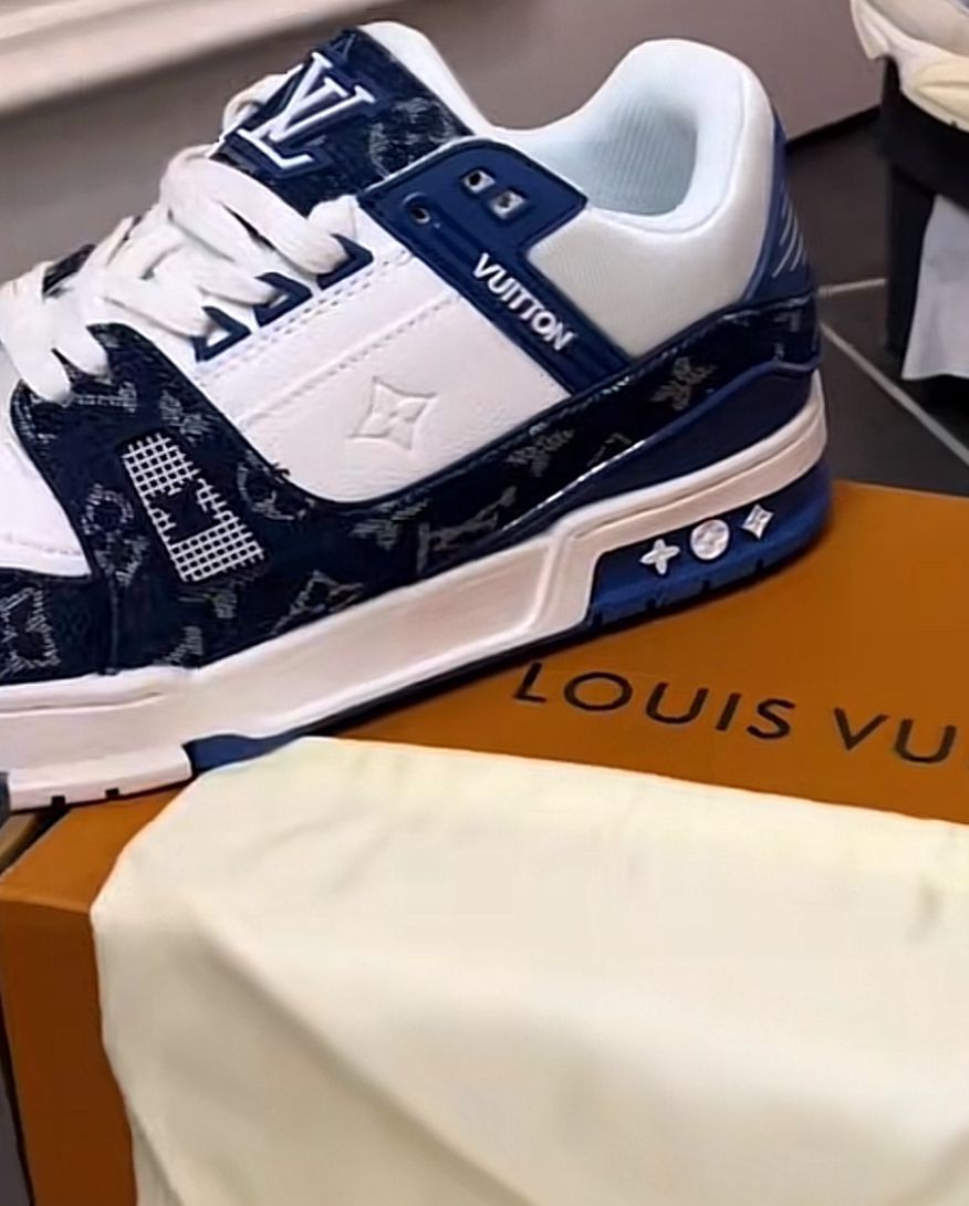 Dark Blue louis vuitton Shoes