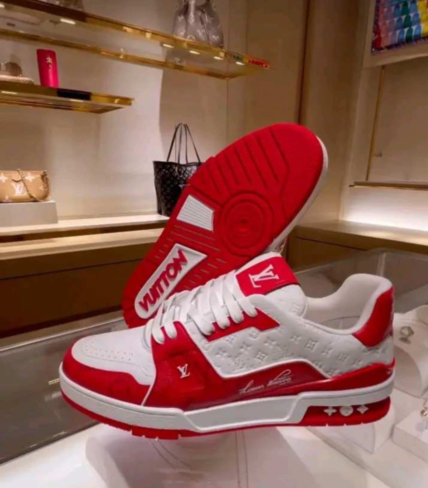 Red louis vuitton Shoes