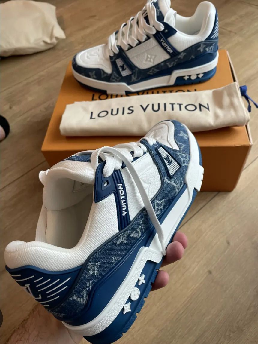 Blue louis vuitton Shoes