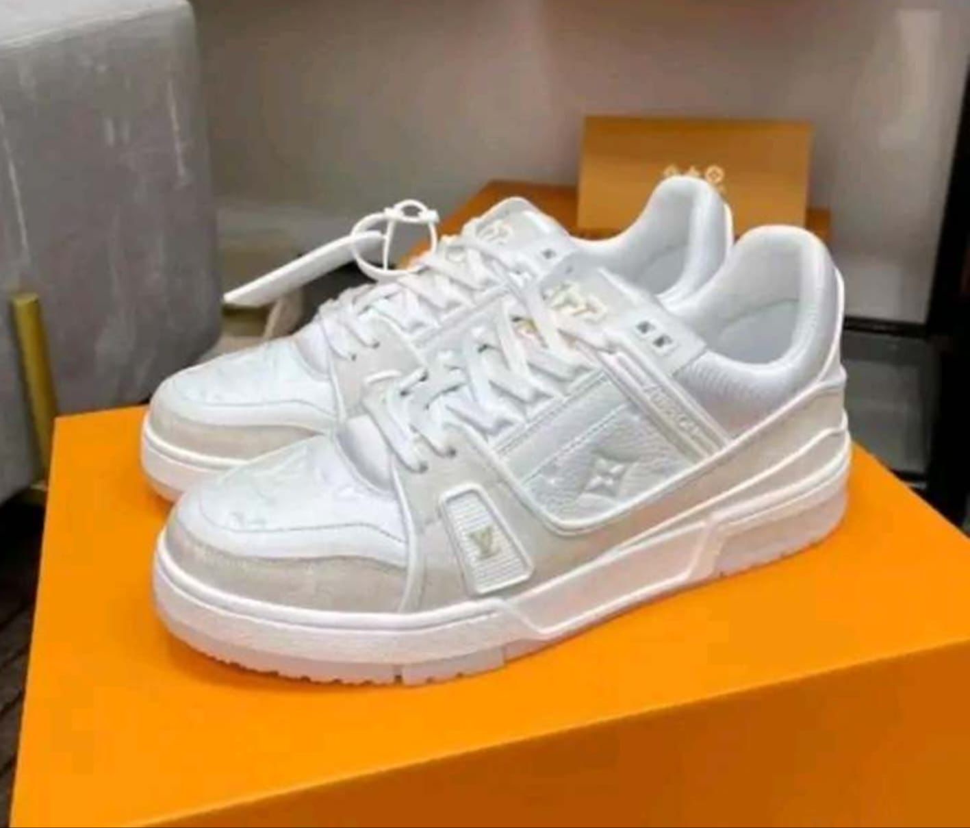 White louis vuitton Shoes