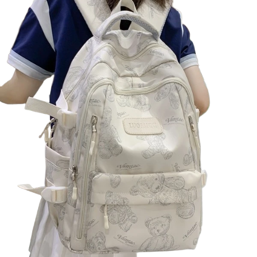 Teddy Bear Printed Backpack