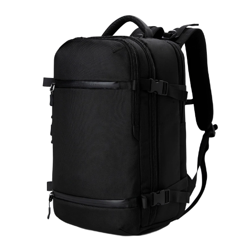 OZUKO Black Travel Backpack