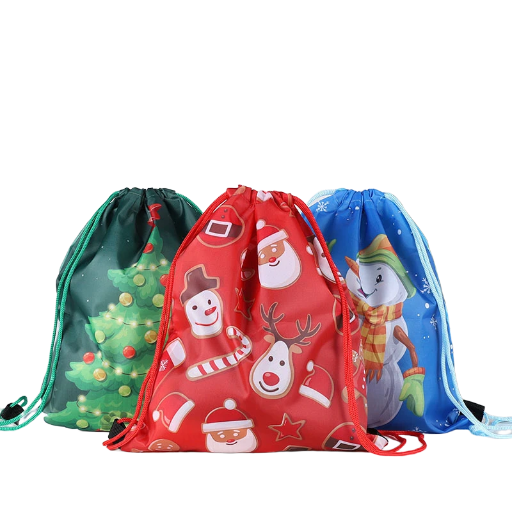 Christmas Drawstring Bags