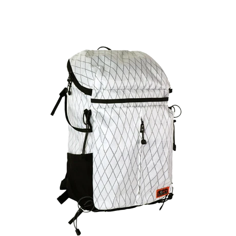 White Diamond Pattern Backpack ltralight Hiking Backpack Waterproof and Durable for Trekking and Camping