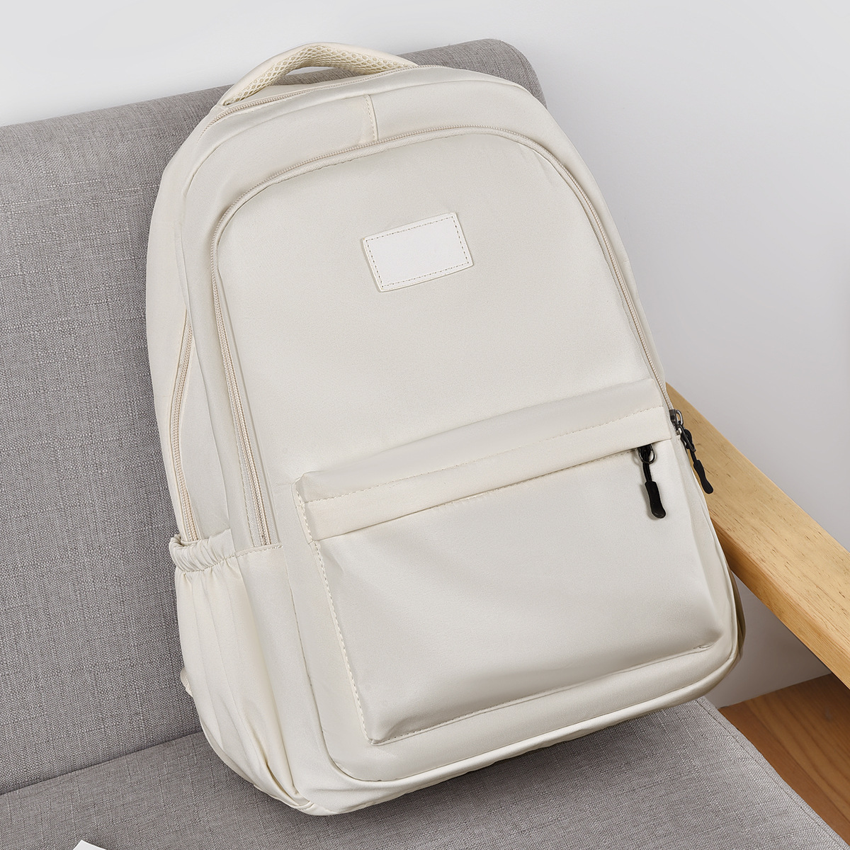 Stylish Beige Backpack