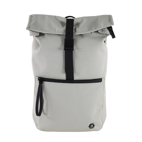 Grey Rolltop Backpack