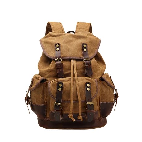 Customizable Canvas Backpack with Durable Material for Branding and Promotions