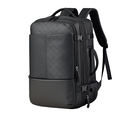 Black Multifunction Travel Backpack High-End Custom Backpacks for Business Travel
