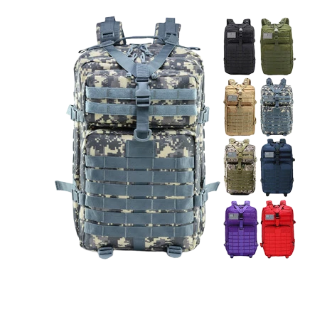 Camouflage Tactical Backpack with Hydration Bladder | Custom Logo Accepted | Factory Supply