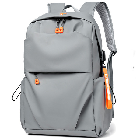 Modern Grey Eco Friendly Lightweight Backpack for Brand Promotion