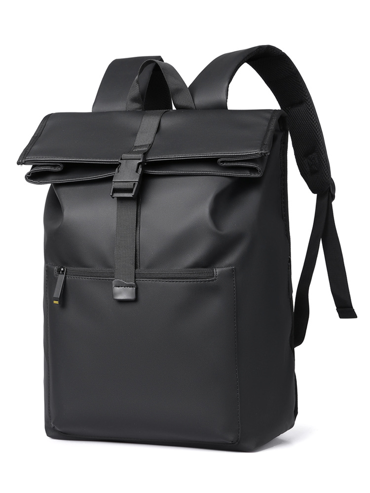 Modern Black Waterproof durable business backpack with personalized logo