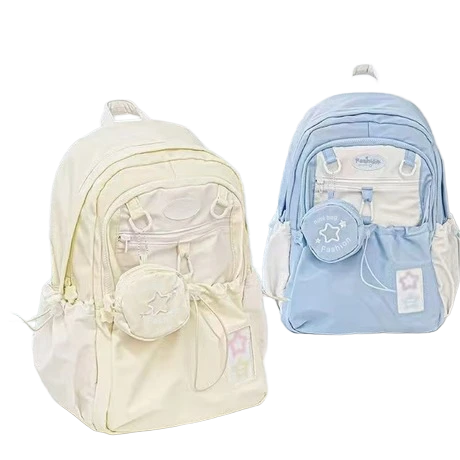 Pastel Color Fashion Minimalist College Backpack with Logo Customization