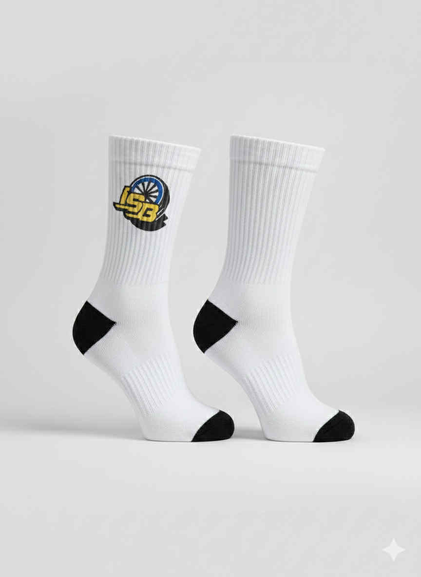 Białe skarpetki ISB Crew