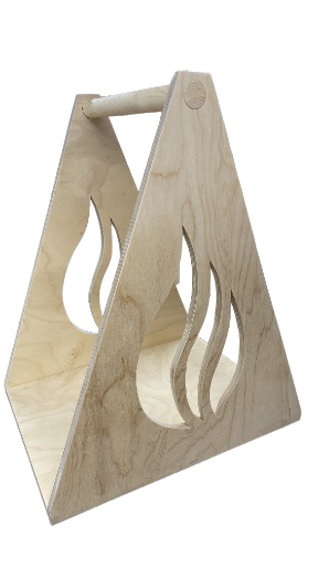 Puunkantoteline, koivuvaneria