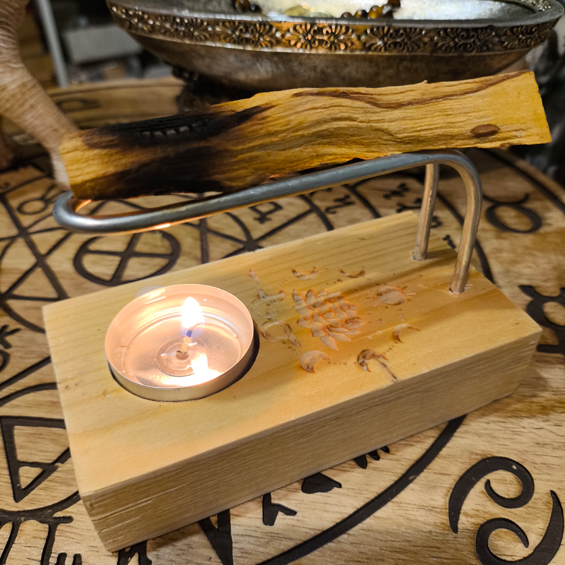 Quemador de madera para palo santo