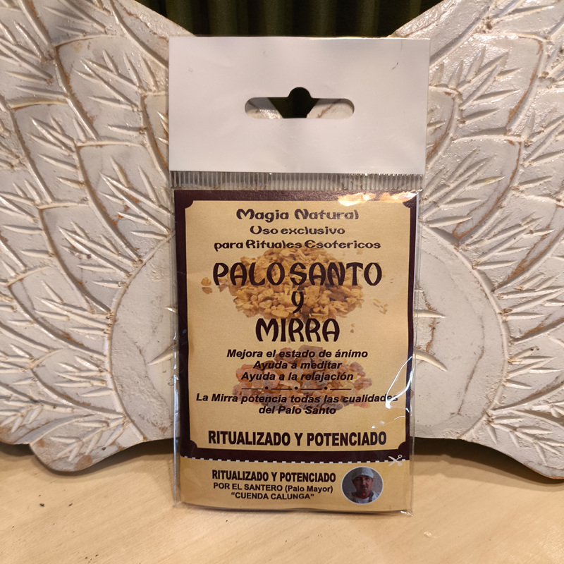Polvos mágicos de Palosanto y Mirra