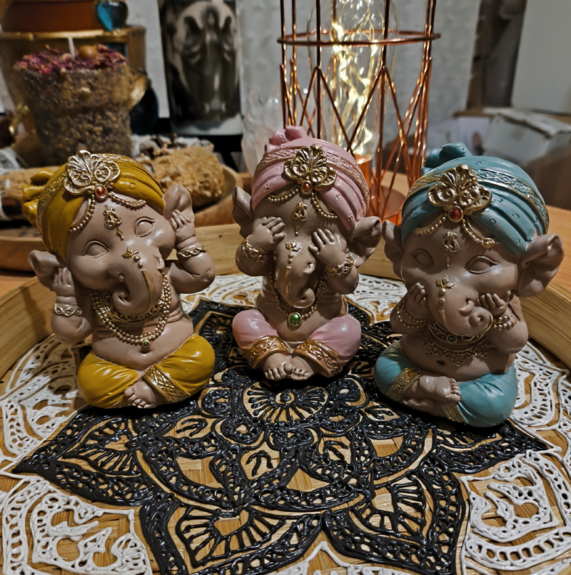 Figuras decorativas de Ganesha