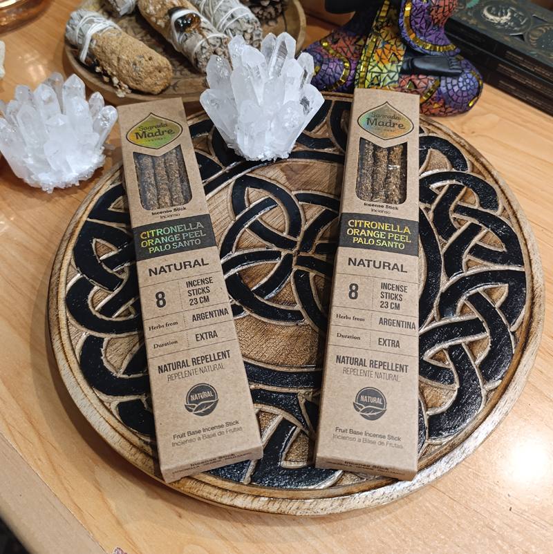 Incienso de Citronella, naranja y palosanto
