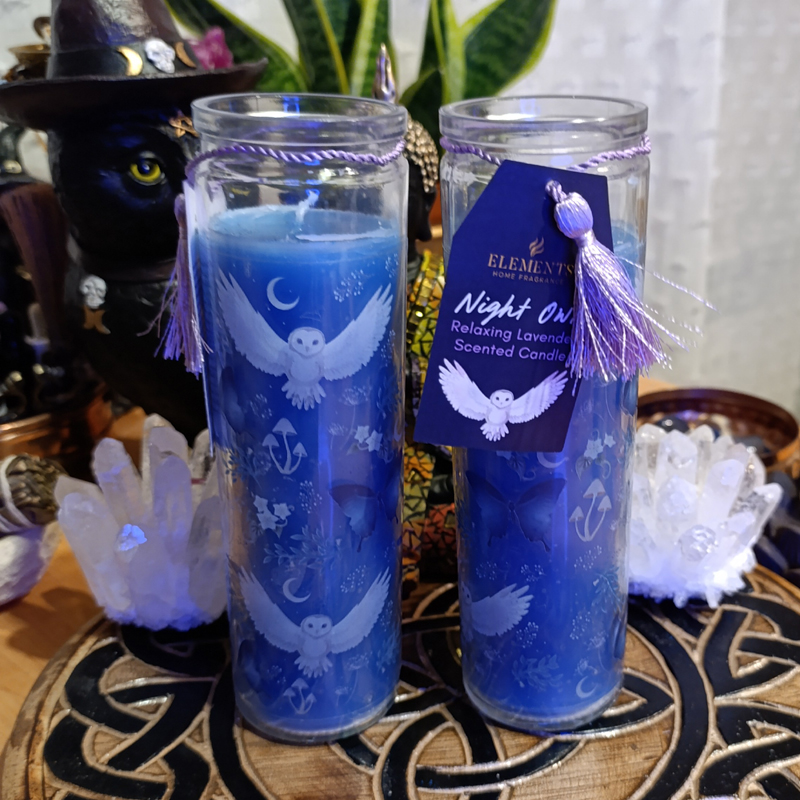 Vela Night Owl- Ave nocturna con lavanda