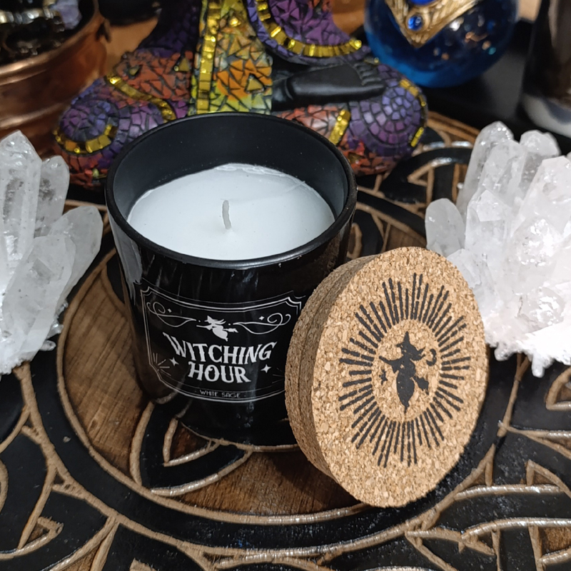Vela gótica de salvia blanca Witching Hour - La hora de las brujas