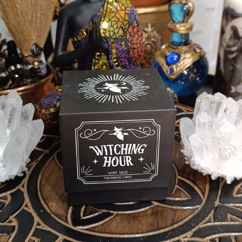 Vela gótica de salvia blanca Witching Hour - La hora de las brujas