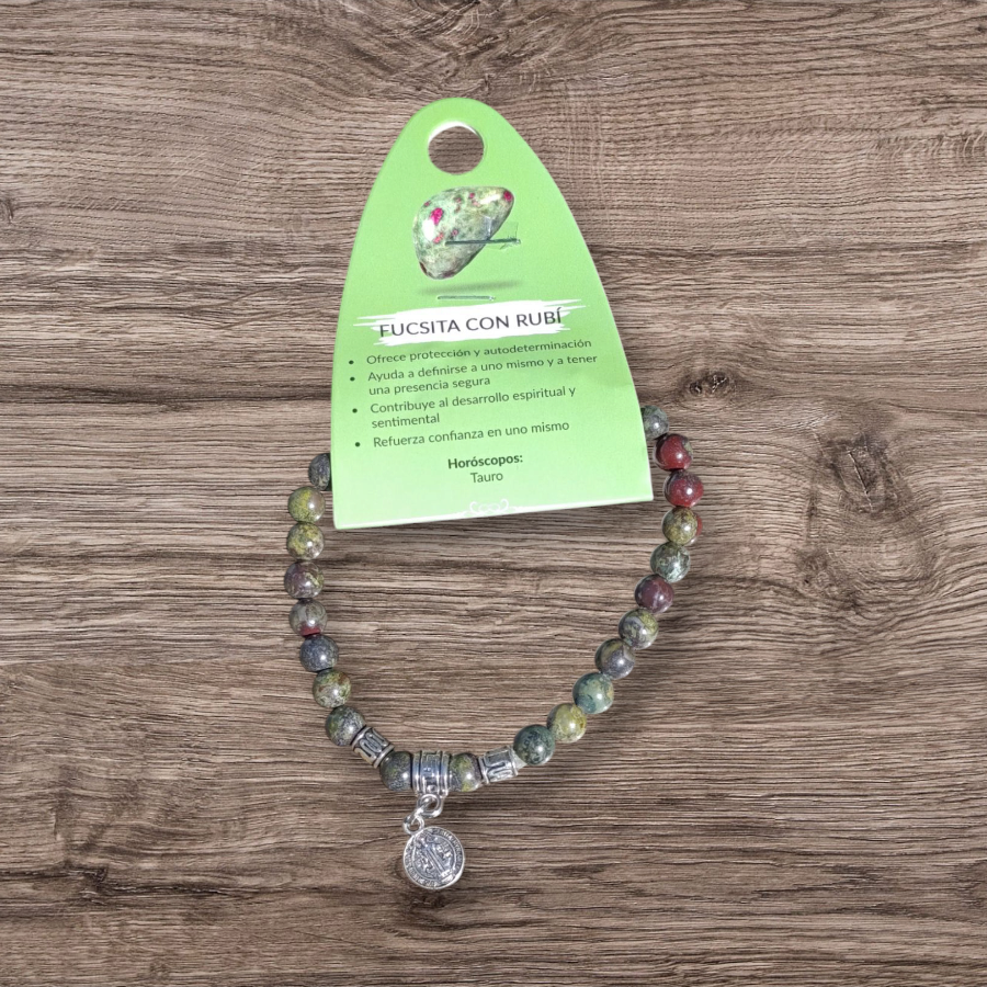Pulsera de Rubi Fucsita